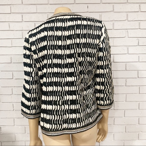 Chico’s Travelers Pleated Open Front Blazer - Picture 7 of 11